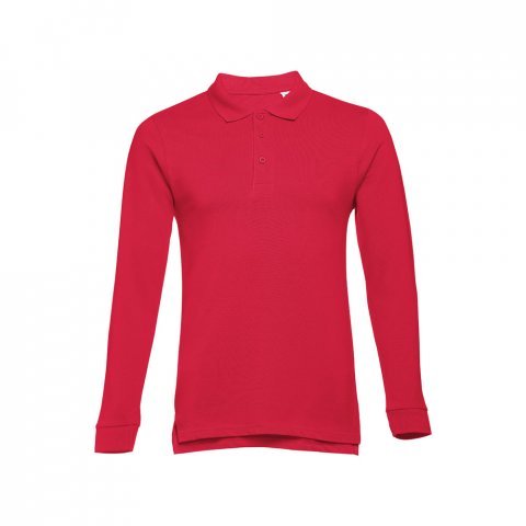 THC BERN 3XL. Polo de manga comprida para homem - Vermelho