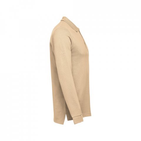 THC BERN 3XL. Polo de manga comprida para homem - Castanho claro