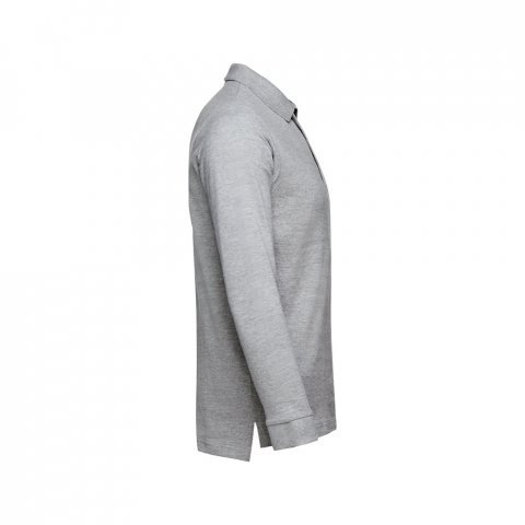 THC BERN 3XL. Polo de manga comprida para homem - Cinzento claro matizado