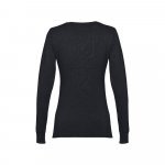 THC MILAN WOMEN. V-hals pullover herre i bomuld og polyamid - Sort