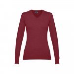 THC MILAN WOMEN. V-hals pullover herre i bomuld og polyamid - Bourgogne