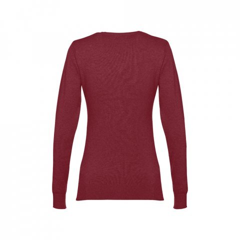 THC MILAN WOMEN. V-hals pullover herre i bomuld og polyamid - Bourgogne