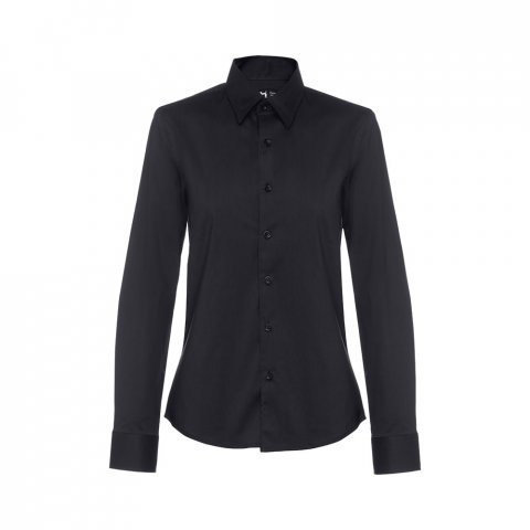 THC PARIS WOMEN. Дамска риза с поплин - черно