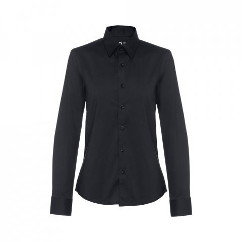 THC PARIS WOMEN. Дамска риза с поплин - черно