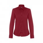 THC PARIS WOMEN. Дамска риза с поплин - Бургундия