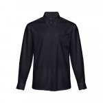 THC TOKYO. Camisa oxford de manga comprida para homem - Preto
