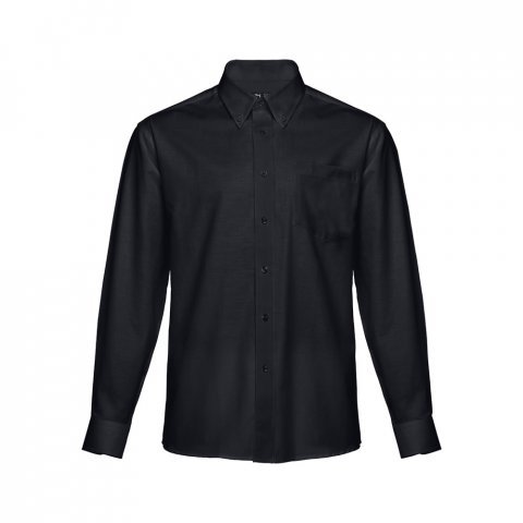 THC TOKYO. Camisa oxford de manga comprida para homem - Preto