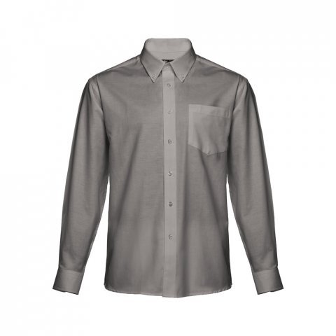 THC TOKYO. Camisa oxford de manga comprida para homem - Cinzento