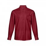THC TOKYO. Camisa oxford de manga comprida para homem - Bordeaux
