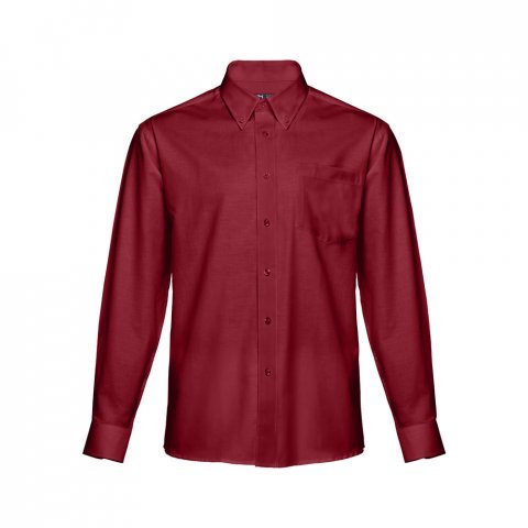 THC TOKYO. Camisa oxford de manga comprida para homem - Bordeaux