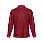 THC TOKYO. Camisa oxford de manga comprida para homem - Bordeaux