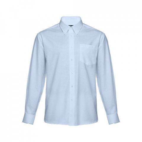 THC TOKYO. Camisa oxford de manga comprida para homem - Azul claro