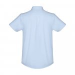THC LONDON. Camisa oxford de manga curta para homem - Azul claro