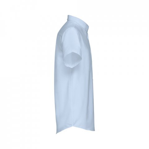 THC LONDON. Camisa oxford de manga curta para homem - Azul claro