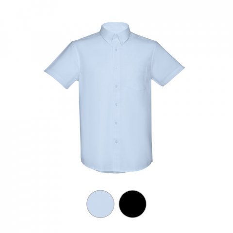 THC LONDON. Camisa oxford de manga curta para homem