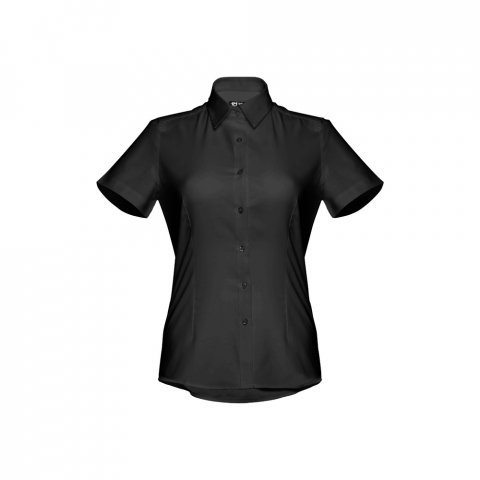 THC LONDON WOMEN. Ženska Oxford ko&scaron;ulja kratkih rukava - Crna