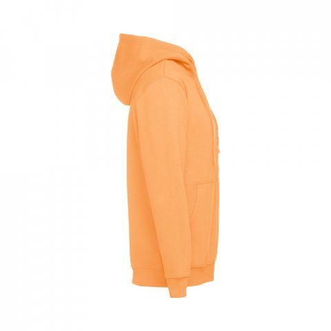 THC AMSTERDAM. Sweat-shirt homme en coton et polyester - Orange corail
