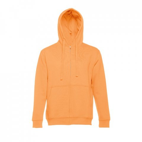 THC AMSTERDAM. Sweat-shirt homme en coton et polyester - Orange corail