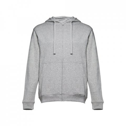 THC AMSTERDAM. Sweat-shirt homme en coton et polyester - Gris clair matte