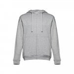 THC AMSTERDAM. Sweat-shirt homme en coton et polyester - Gris clair matte