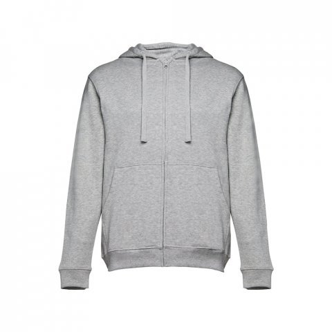 THC AMSTERDAM. Sweat-shirt homme en coton et polyester - Gris clair matte