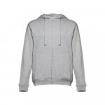 THC AMSTERDAM. Sweat-shirt homme en coton et polyester - Gris clair matte