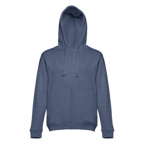 THC AMSTERDAM. Sweat-shirt homme en coton et polyester - Bleu matte