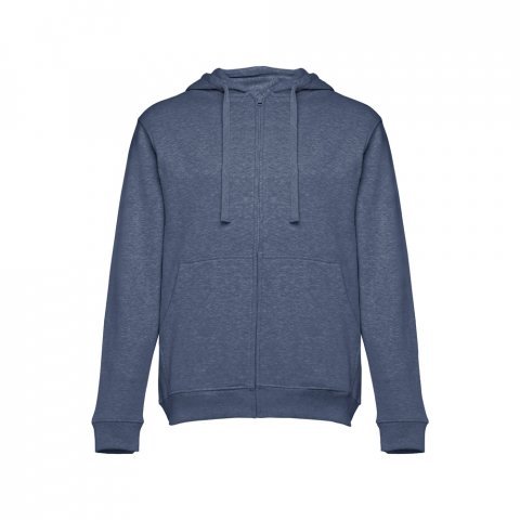 THC AMSTERDAM. Sweat-shirt homme en coton et polyester - Bleu matte