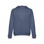 THC AMSTERDAM. Sweat-shirt homme en coton et polyester - Bleu matte
