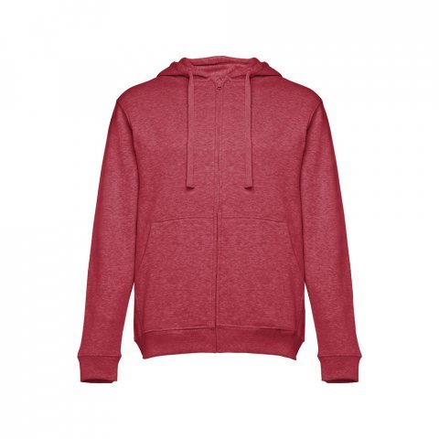 THC AMSTERDAM. Sweat-shirt homme en coton et polyester - Rouge matte