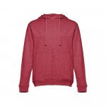 THC AMSTERDAM. Sweat-shirt homme en coton et polyester - Rouge matte