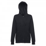 THC AMSTERDAM WOMEN. Felpa da donna in cotone e poliestere - Nero
