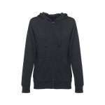 THC AMSTERDAM WOMEN. Felpa da donna in cotone e poliestere - Nero