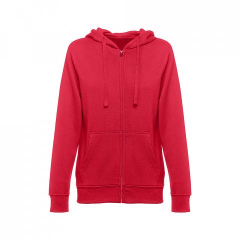 THC AMSTERDAM WOMEN. Felpa da donna in cotone e poliestere - Rosso