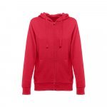 THC AMSTERDAM WOMEN. Felpa da donna in cotone e poliestere - Rosso