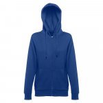 THC AMSTERDAM WOMEN. Felpa da donna in cotone e poliestere - Blu reale