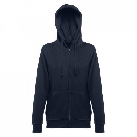 THC AMSTERDAM WOMEN. Felpa da donna in cotone e poliestere - Blu scuro