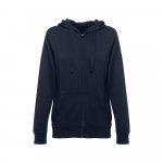 THC AMSTERDAM WOMEN. Felpa da donna in cotone e poliestere - Blu scuro