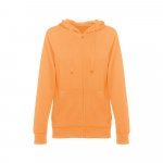 THC AMSTERDAM WOMEN. Felpa da donna in cotone e poliestere - Arancione corallo