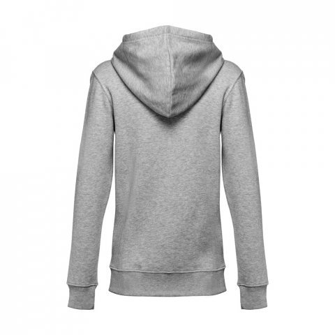 THC AMSTERDAM WOMEN. Felpa da donna in cotone e poliestere - Grigio chiaro m&eacute;lange
