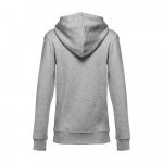 THC AMSTERDAM WOMEN. Felpa da donna in cotone e poliestere - Grigio chiaro m&eacute;lange