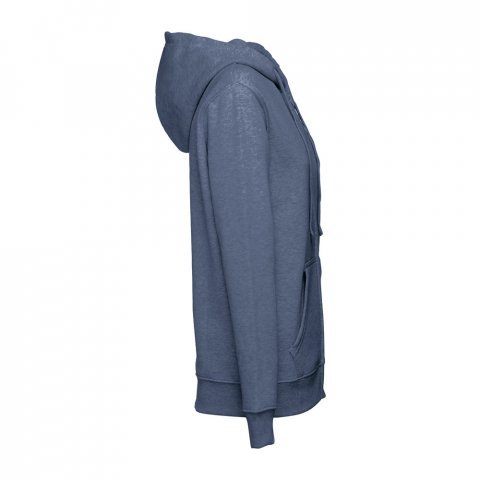 THC AMSTERDAM WOMEN. Felpa da donna in cotone e poliestere - Blu m&eacute;lange