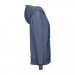 THC AMSTERDAM WOMEN. Felpa da donna in cotone e poliestere - Blu m&eacute;lange