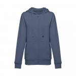 THC AMSTERDAM WOMEN. Felpa da donna in cotone e poliestere - Blu m&eacute;lange