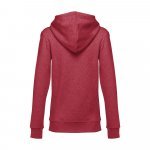 THC AMSTERDAM WOMEN. Felpa da donna in cotone e poliestere - Rosso m&eacute;lange