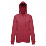 THC AMSTERDAM WOMEN. Felpa da donna in cotone e poliestere - Rosso m&eacute;lange