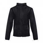 THC HELSINKI. Mužsk&aacute; fleecov&aacute; bunda z polyesteru - Čierna