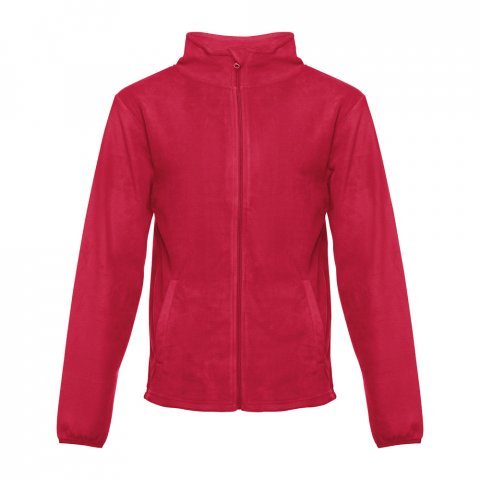 THC HELSINKI. Mužsk&aacute; fleecov&aacute; bunda z polyesteru - Červen&aacute;