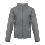 THC HELSINKI. Mužsk&aacute; fleecov&aacute; bunda z polyesteru - Siv&aacute;
