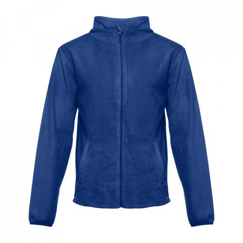 THC HELSINKI. Mužsk&aacute; fleecov&aacute; bunda z polyesteru - Kr&aacute;ľovsk&aacute; modr&aacute;